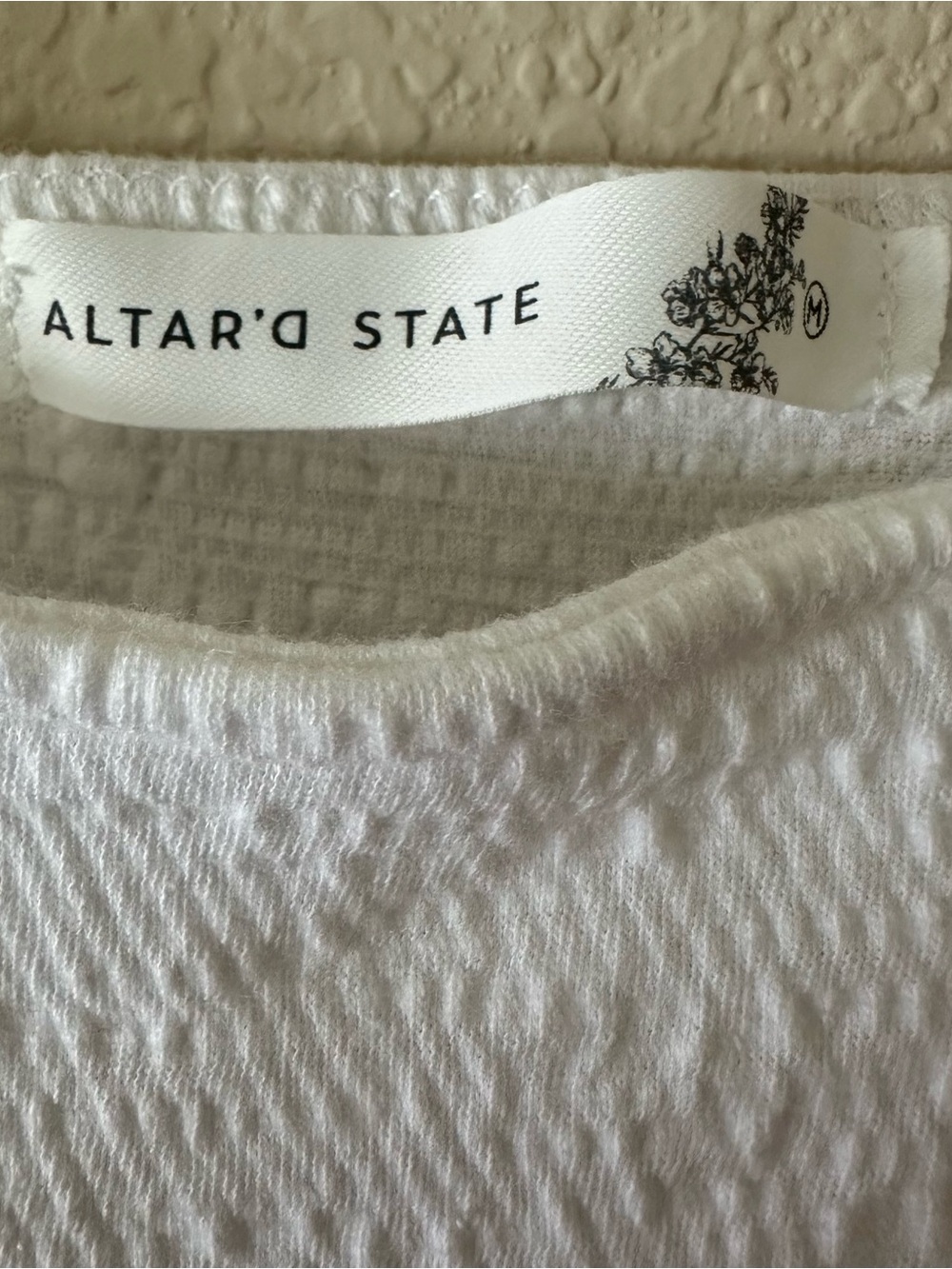 Altar'd State White Ruffled Square-Neck Tank Top - Picture 4 of 5